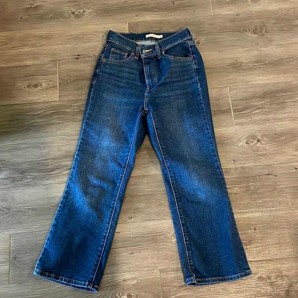 Levi’s High Waisted Crop Flare Jeans